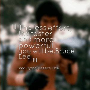 bruce lee punching hypnosis
